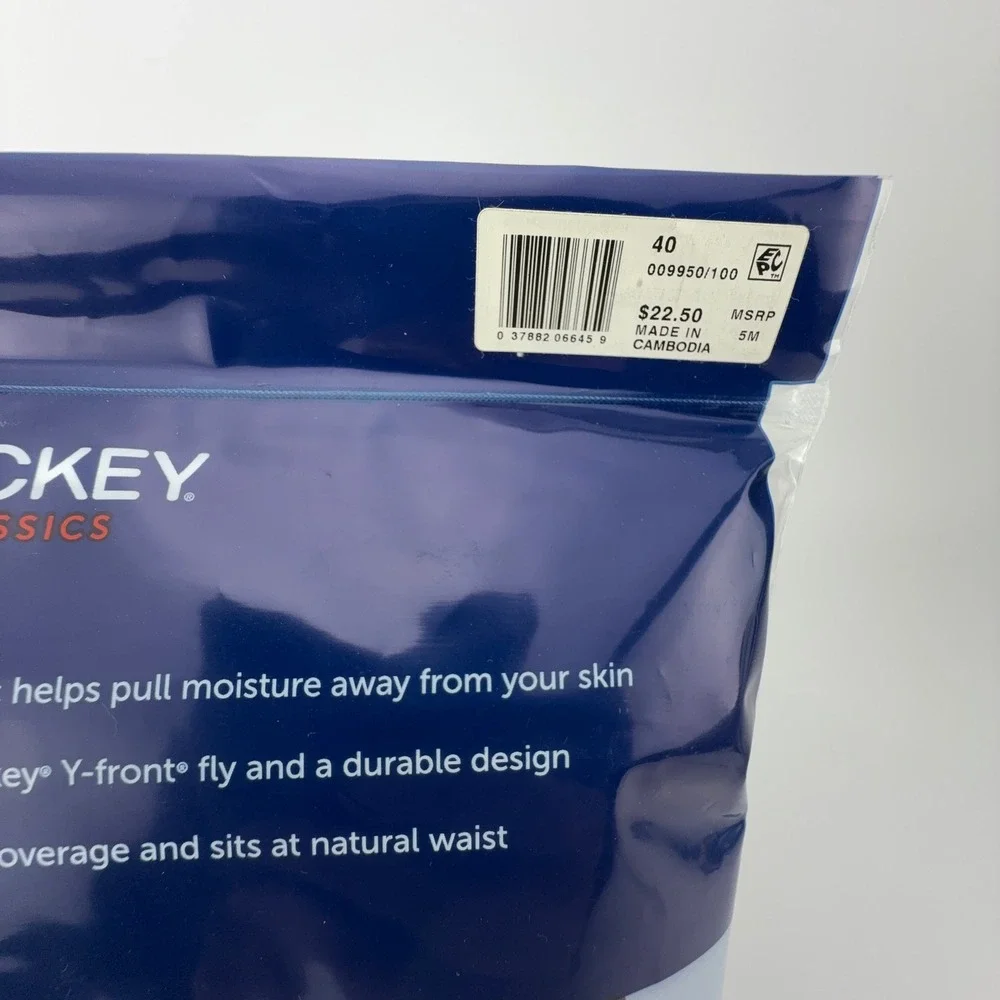 Jockey Classics Mens‎ 3 Pack Briefs White Combed Cotton Y-Front Fly Size 40 9950